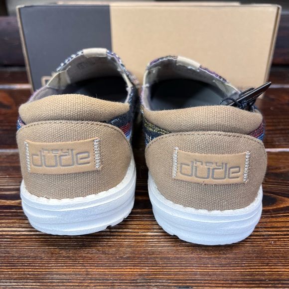 NIB Hey Dude Men's Thad Serape Stripe Slip On Shoes - Picture 7 of 8